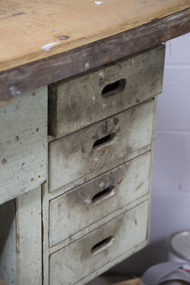Vintage Wood Workbench