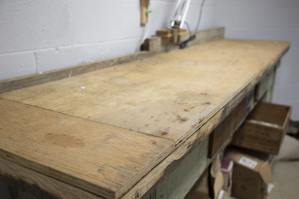 Vintage Wood Workbench