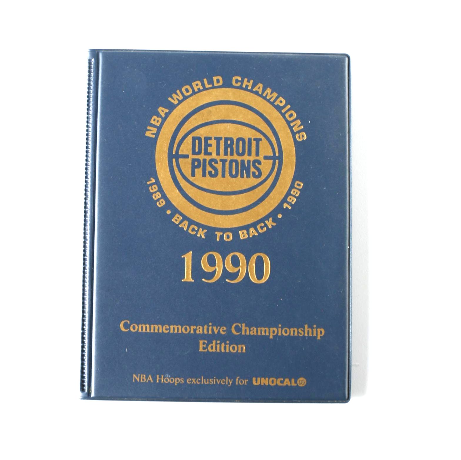 1990 Detroit Pistons Commemorative NBA Championship Cards