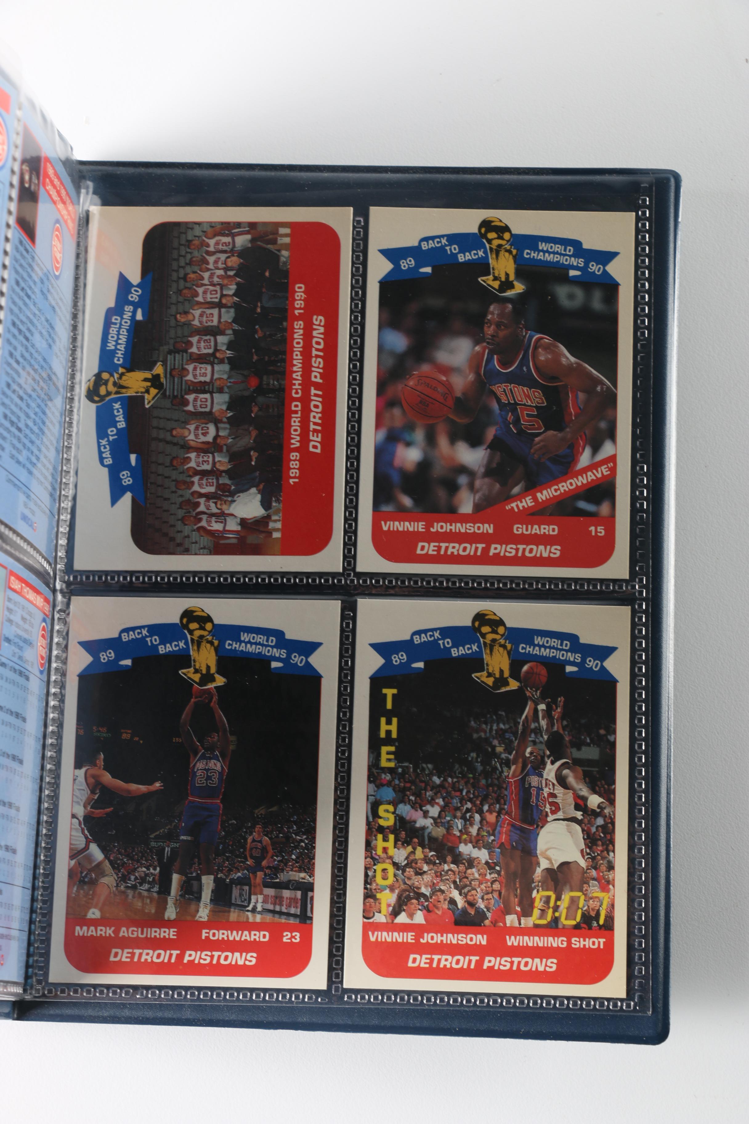 1990 Detroit Pistons Commemorative NBA Championship Cards