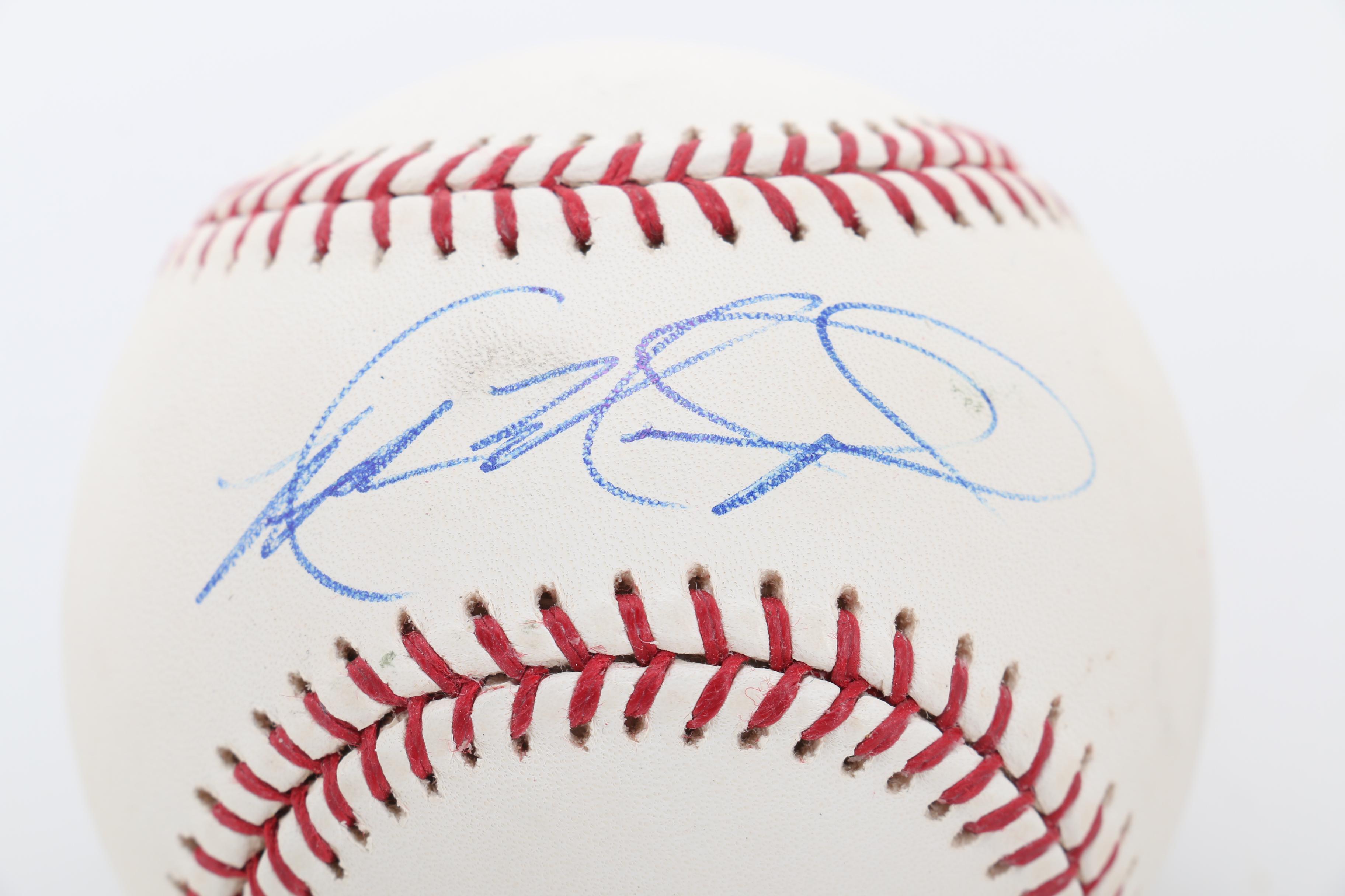 Mike MacDougal Signed Baseball