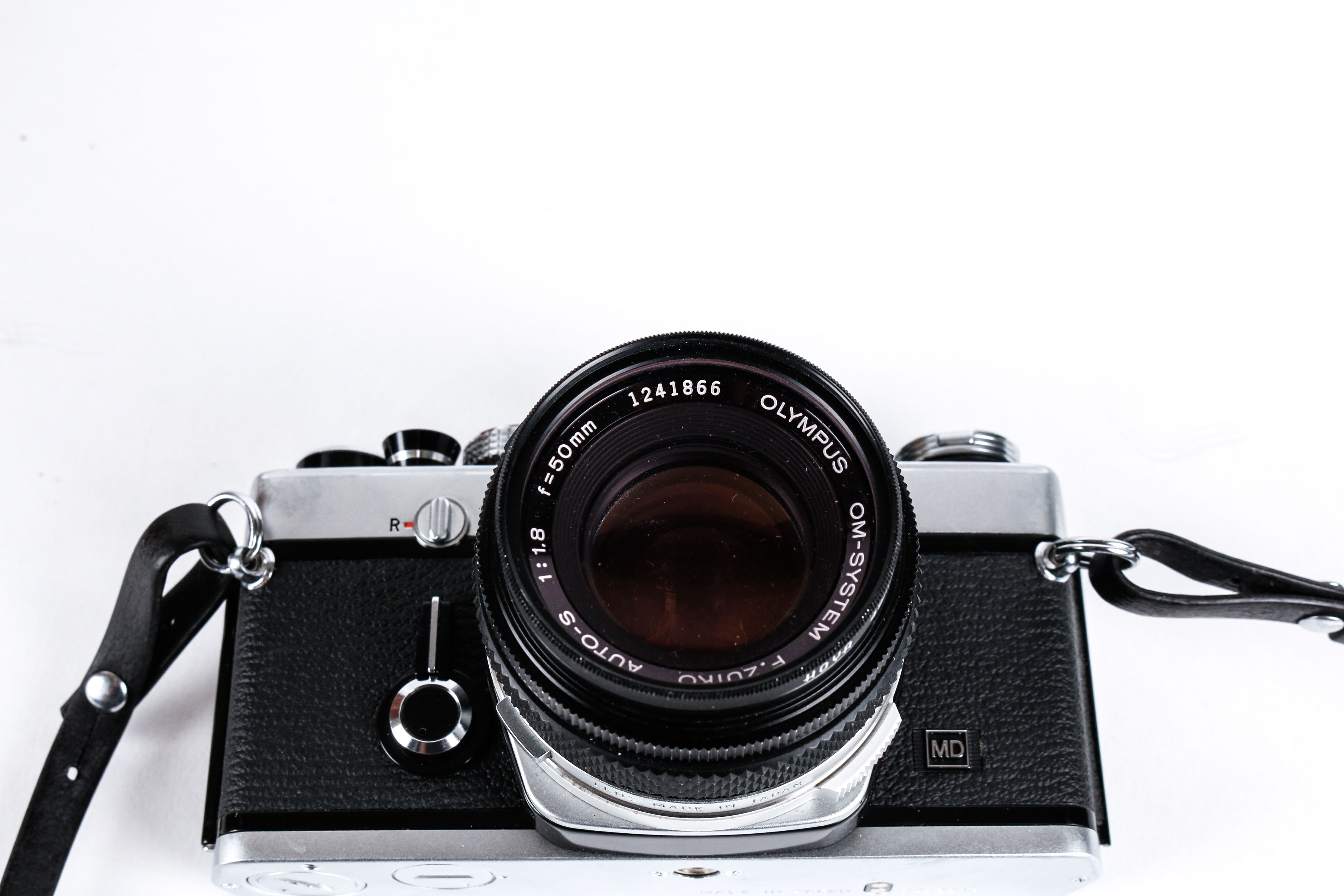 Vintage Olympus OM-1 Camera and Case