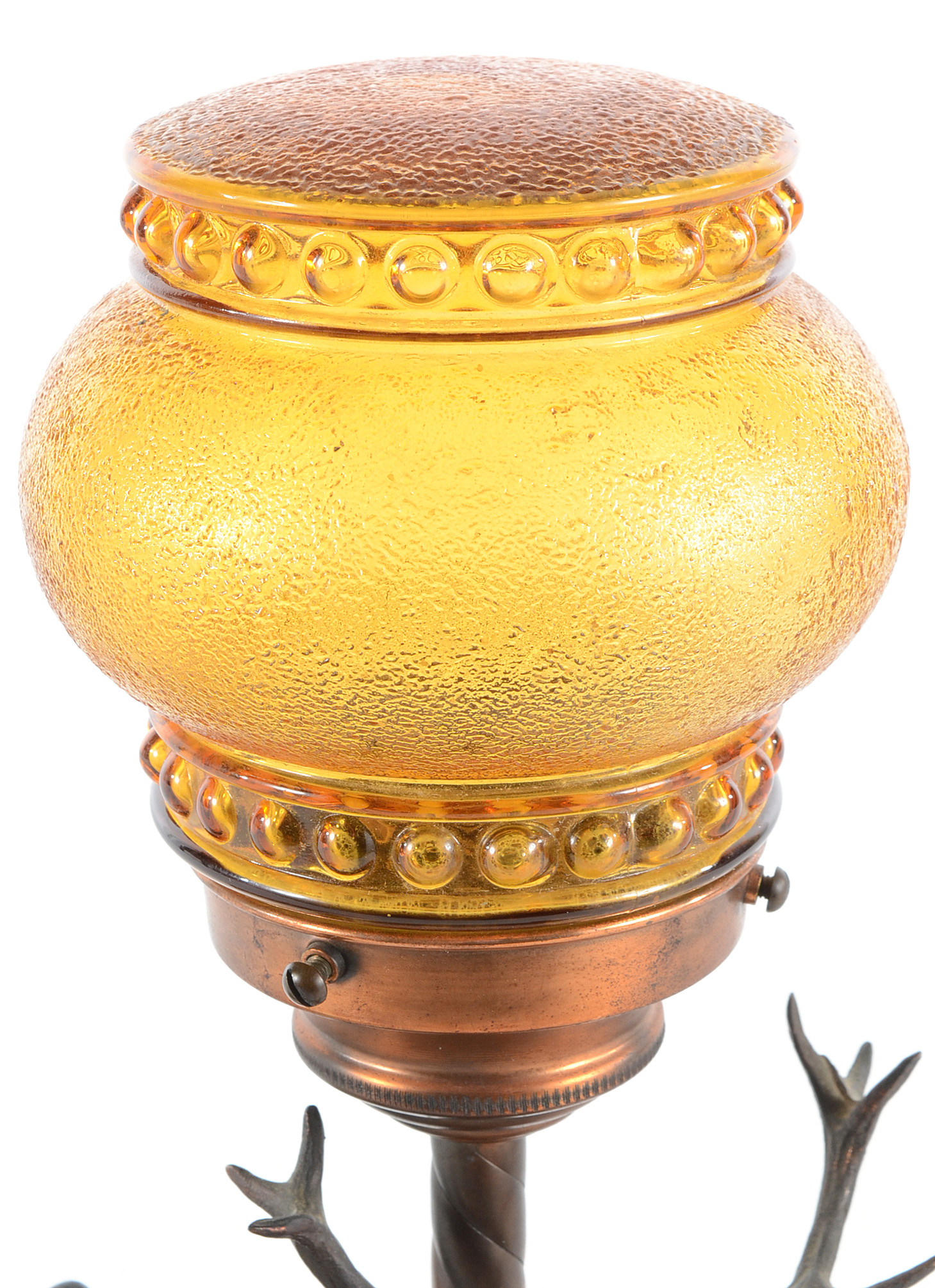 Vintage Cast Metal Deer Lamp