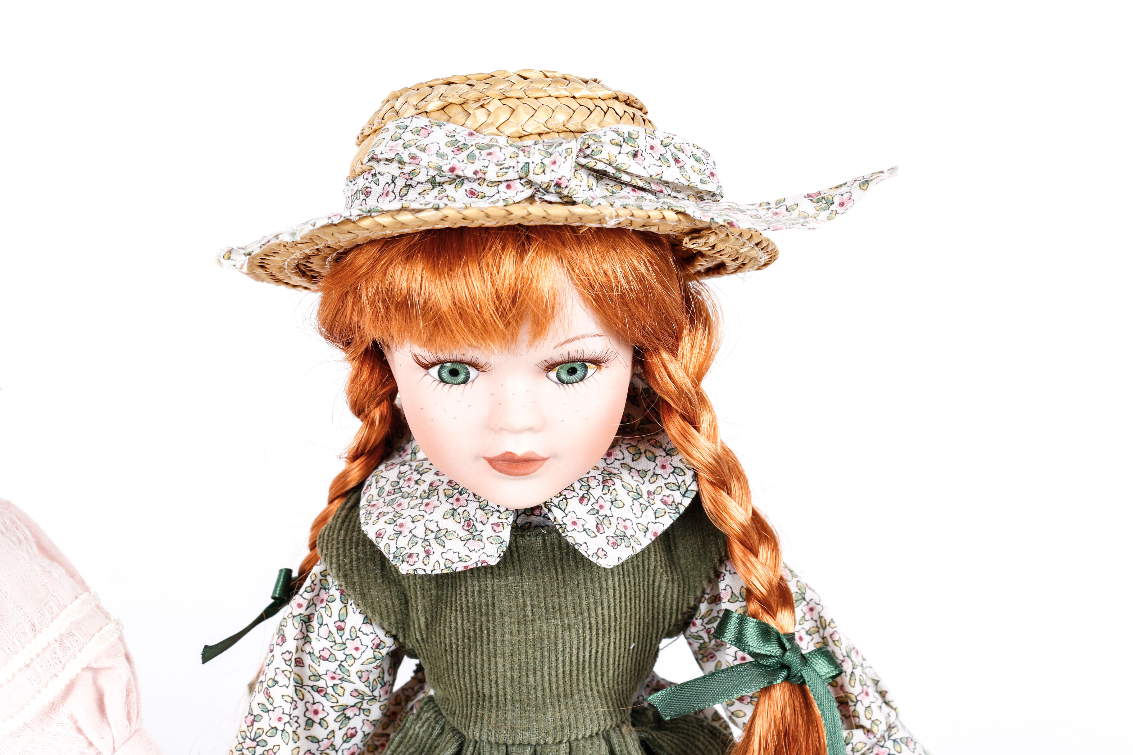 Pair of Anne of Green Gables Porcelain Collectors Dolls