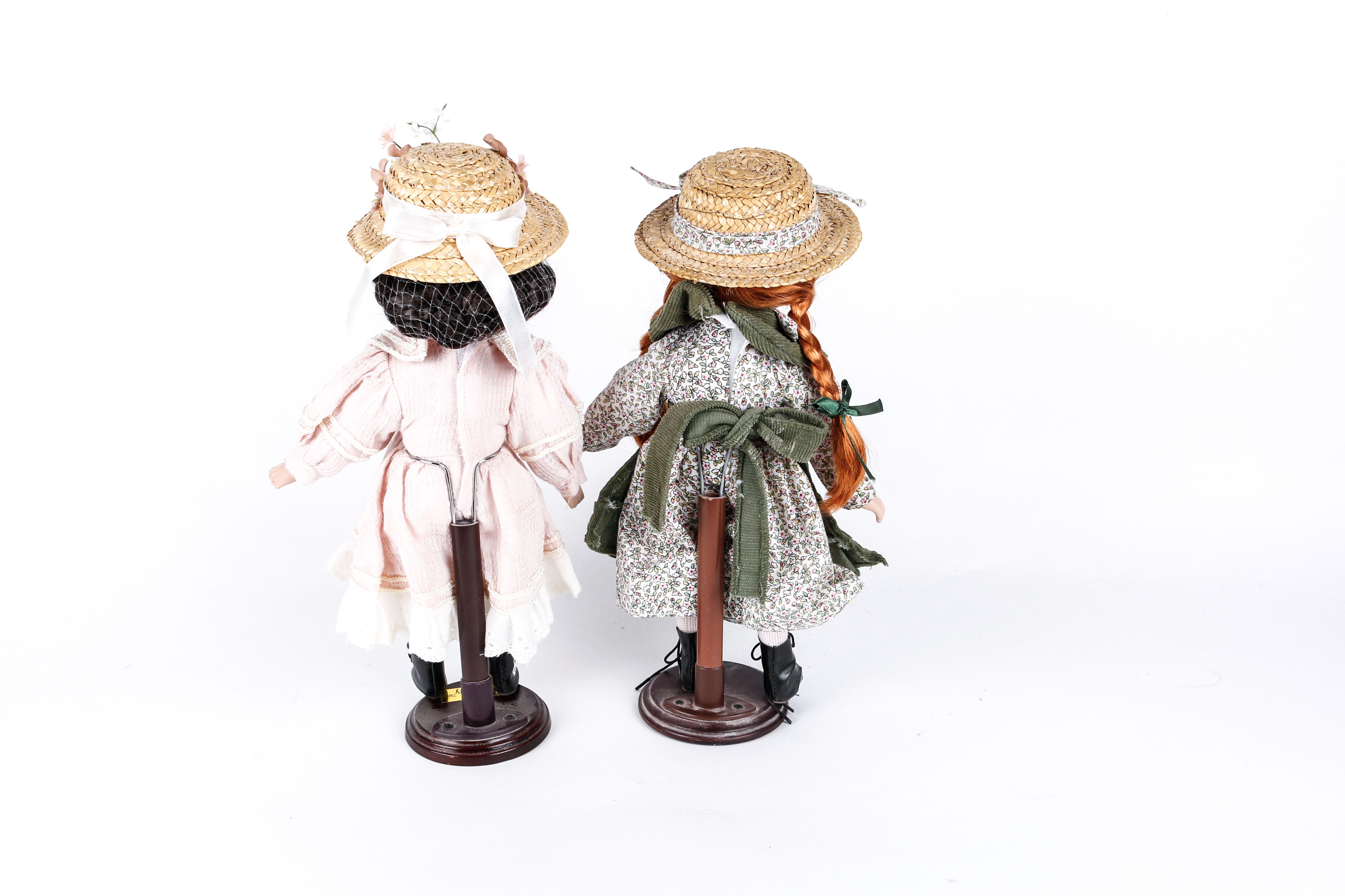 Pair of Anne of Green Gables Porcelain Collectors Dolls