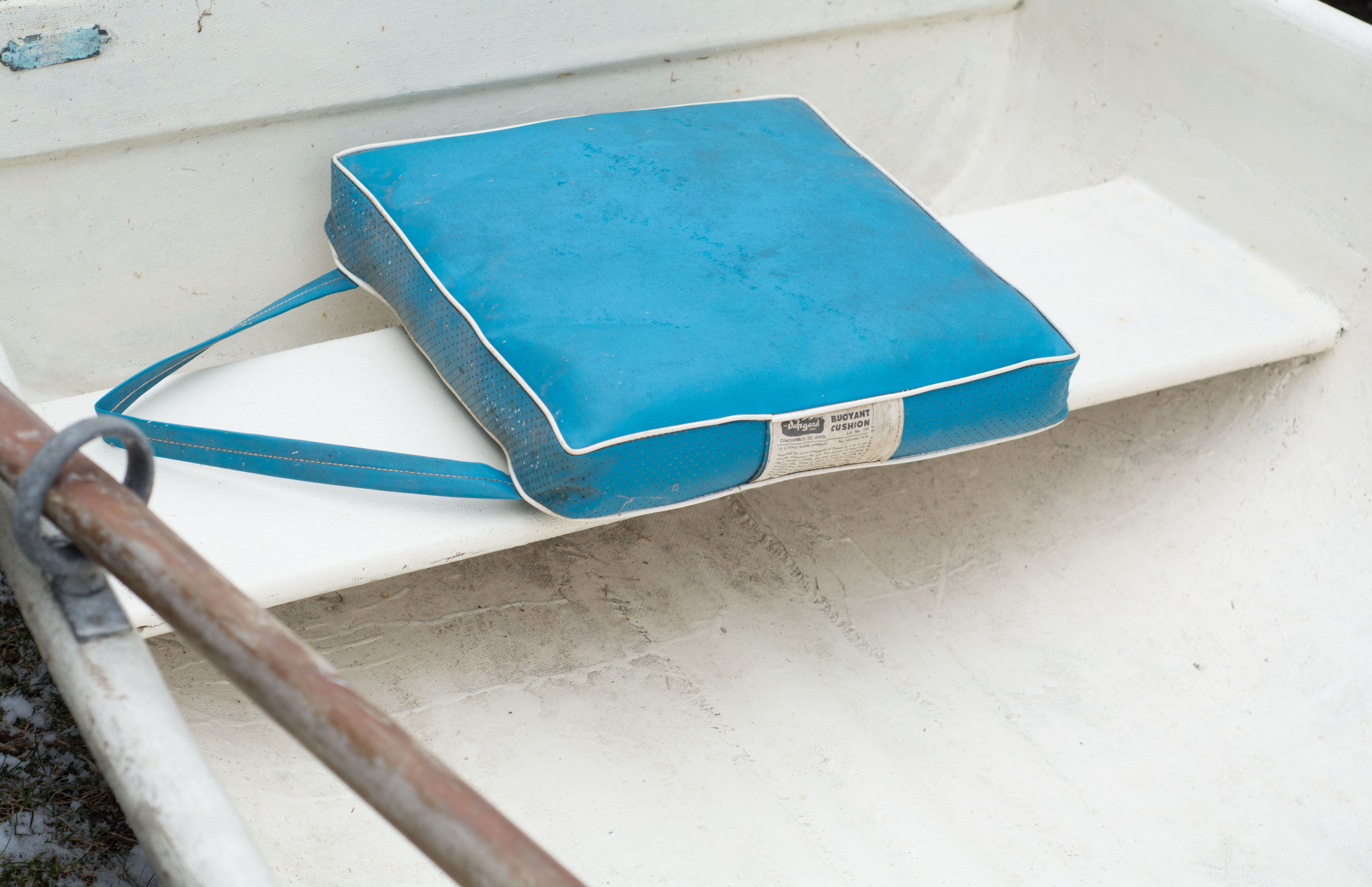 Fiberglass Rowboat and Paddles