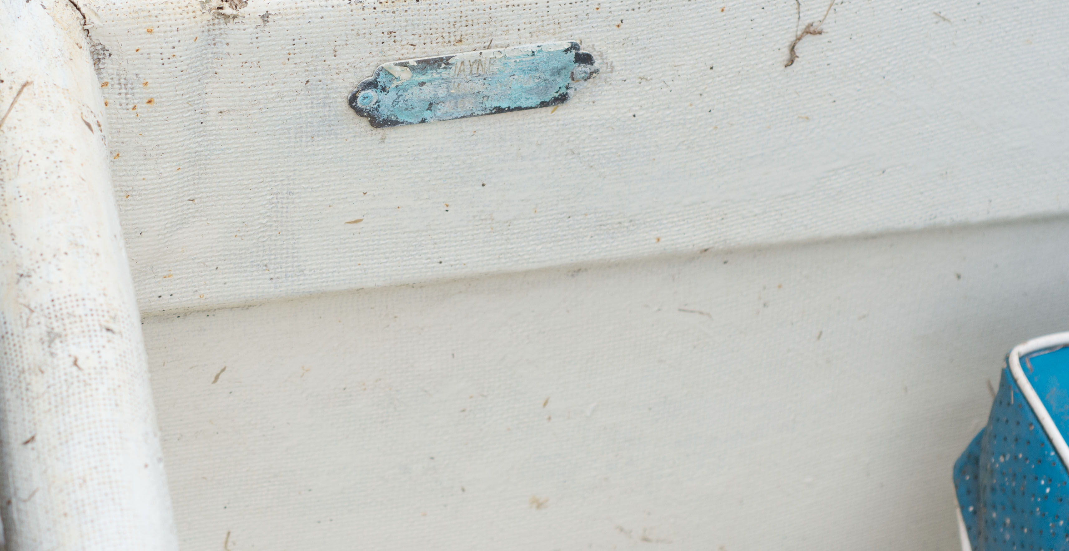 Fiberglass Rowboat and Paddles