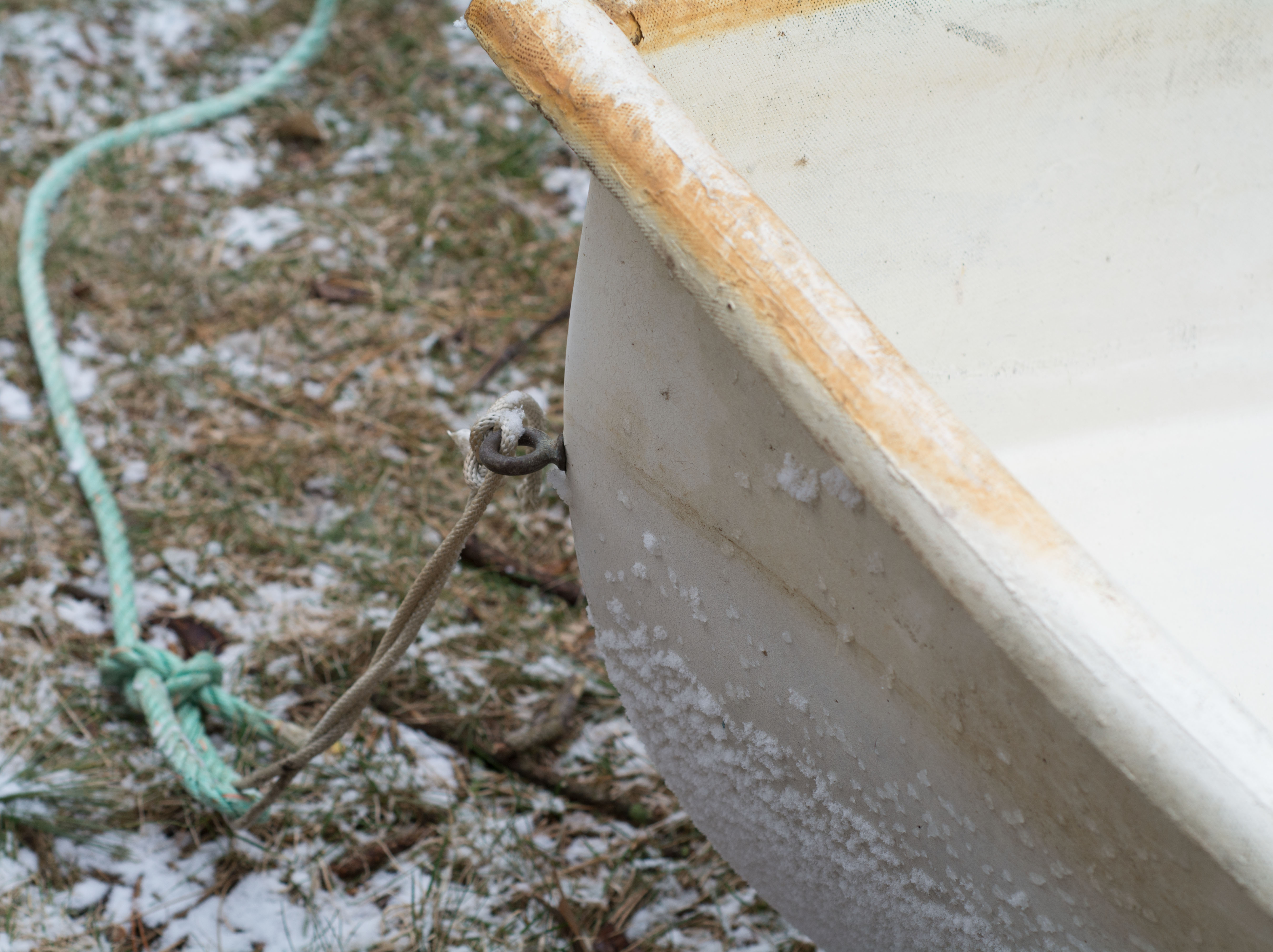 Fiberglass Rowboat and Paddles