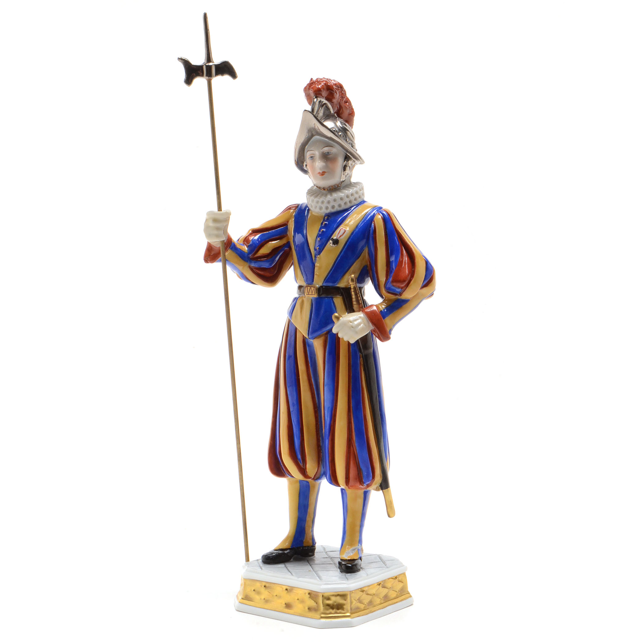 Vatican Swiss Guard Porcelain Figurine