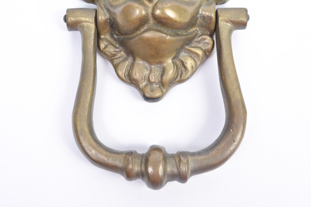 Brass Lion Door Knocker
