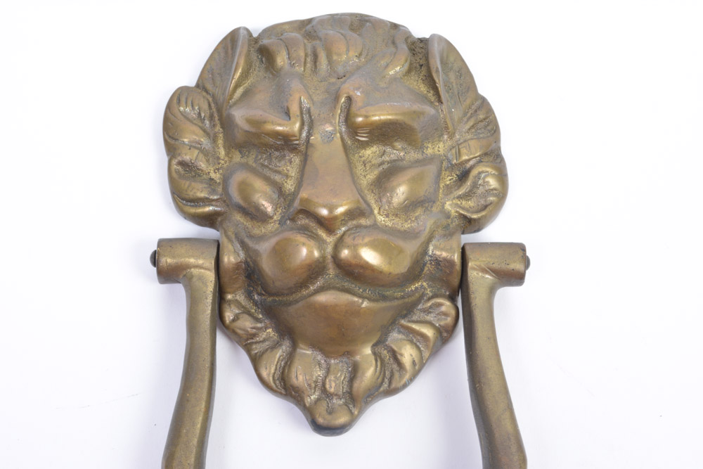 Brass Lion Door Knocker