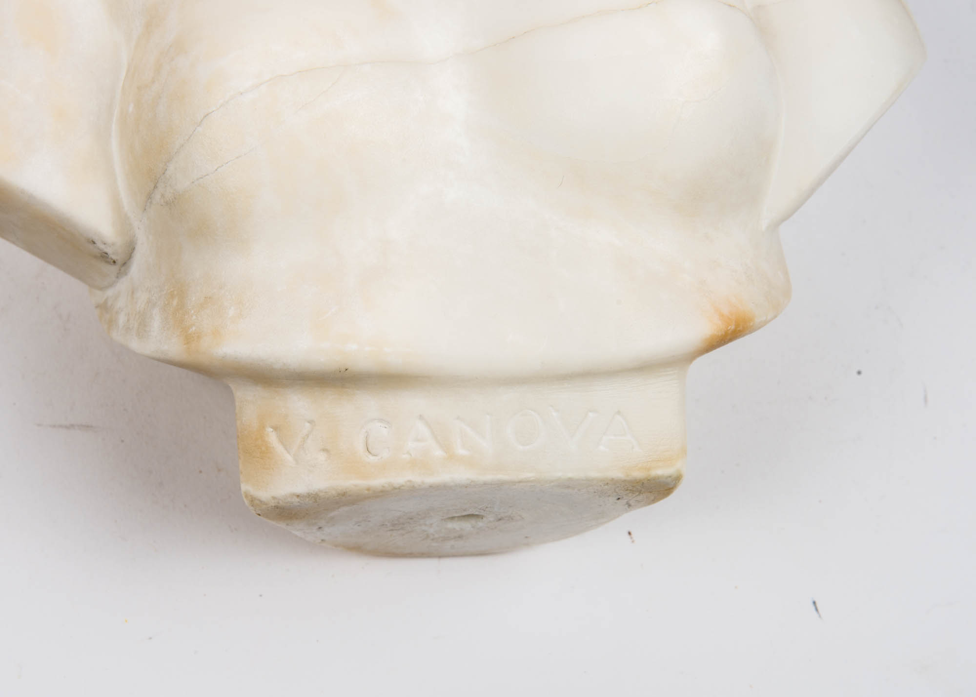 Italian E. Battiglia Marble Bust