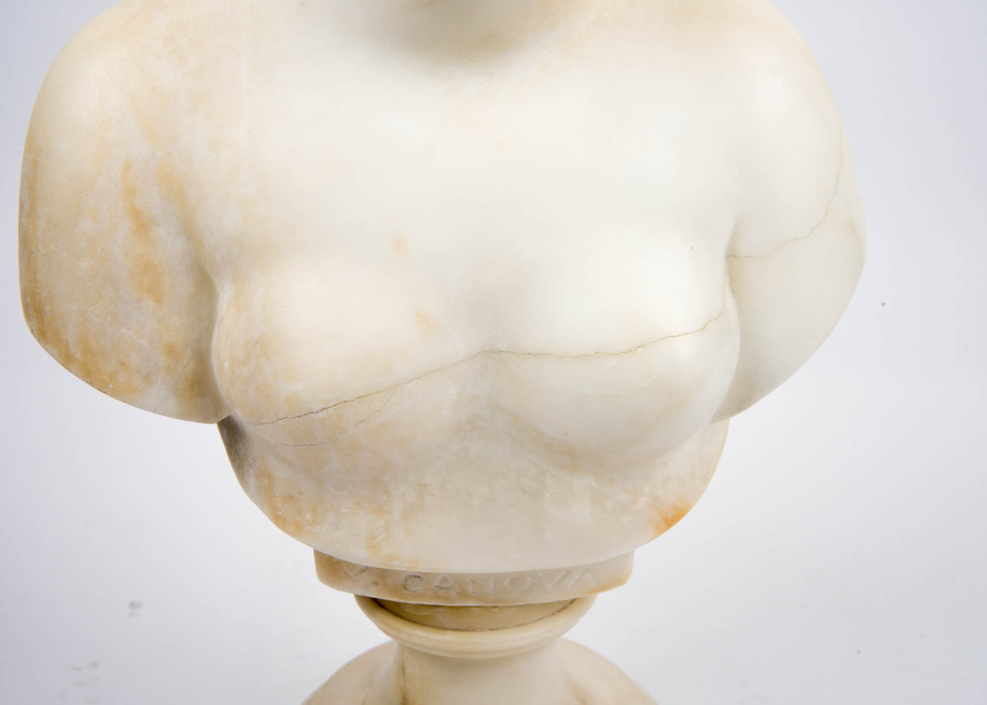 Italian E. Battiglia Marble Bust