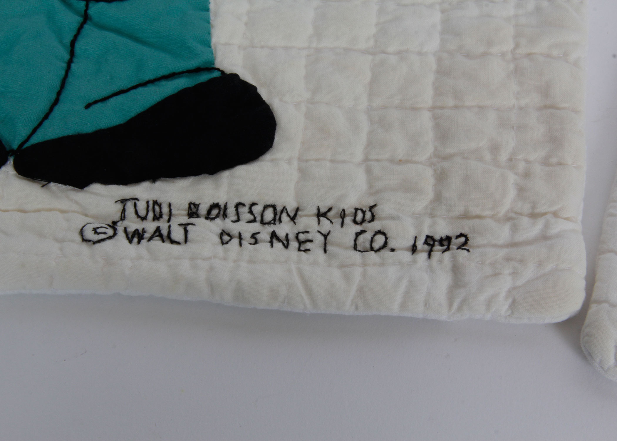 Pair of Hand Stitched Judi Boisson Disney Pillow Shams