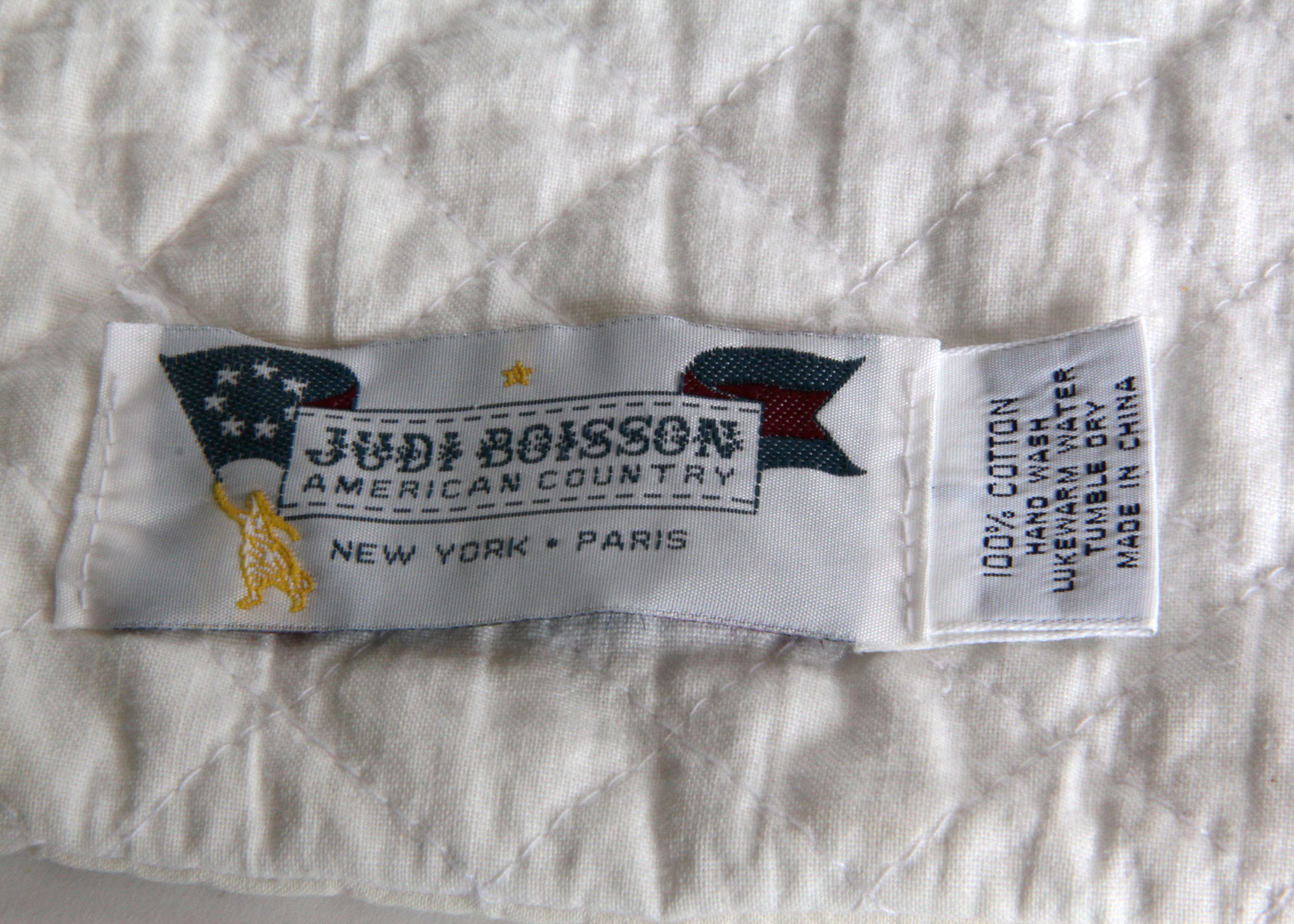 Pair of Hand Stitched Judi Boisson Disney Pillow Shams