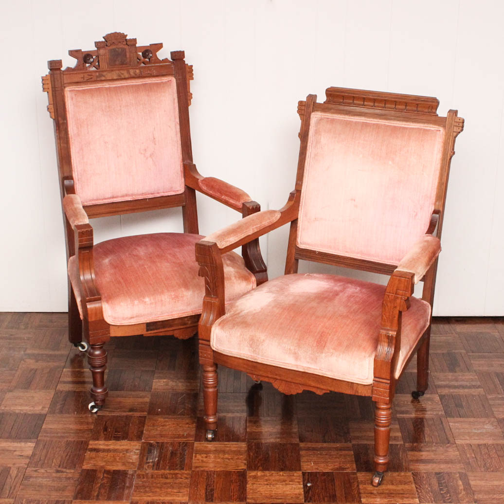 Antique Eastlake Parlor Chairs
