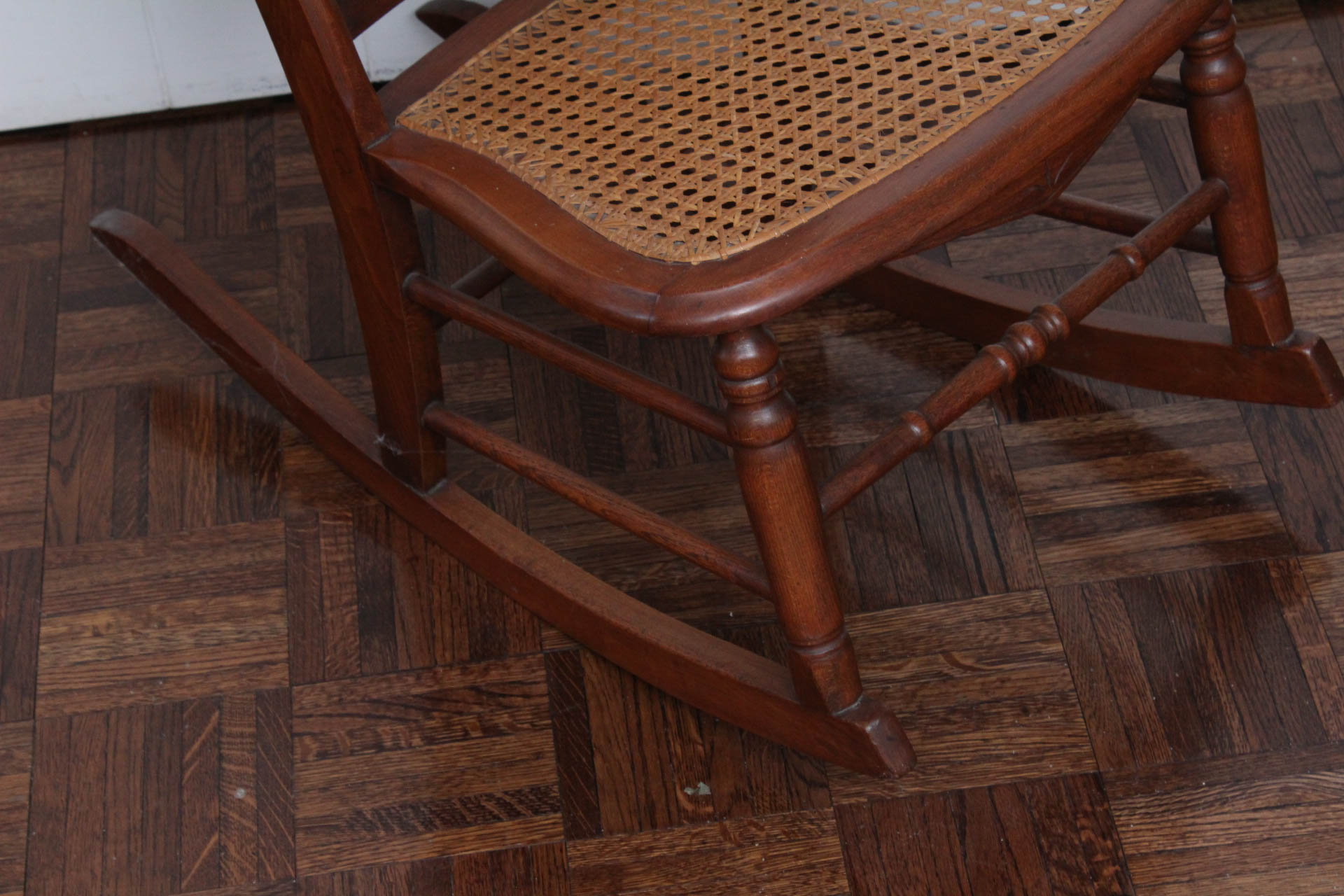 Vintage Caned Rocking Chair