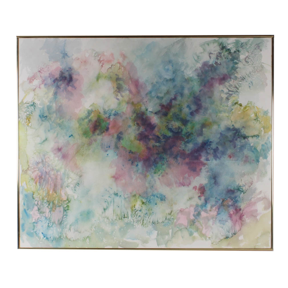 Original Thelma Walter Watercolor "Spiritual Essence"