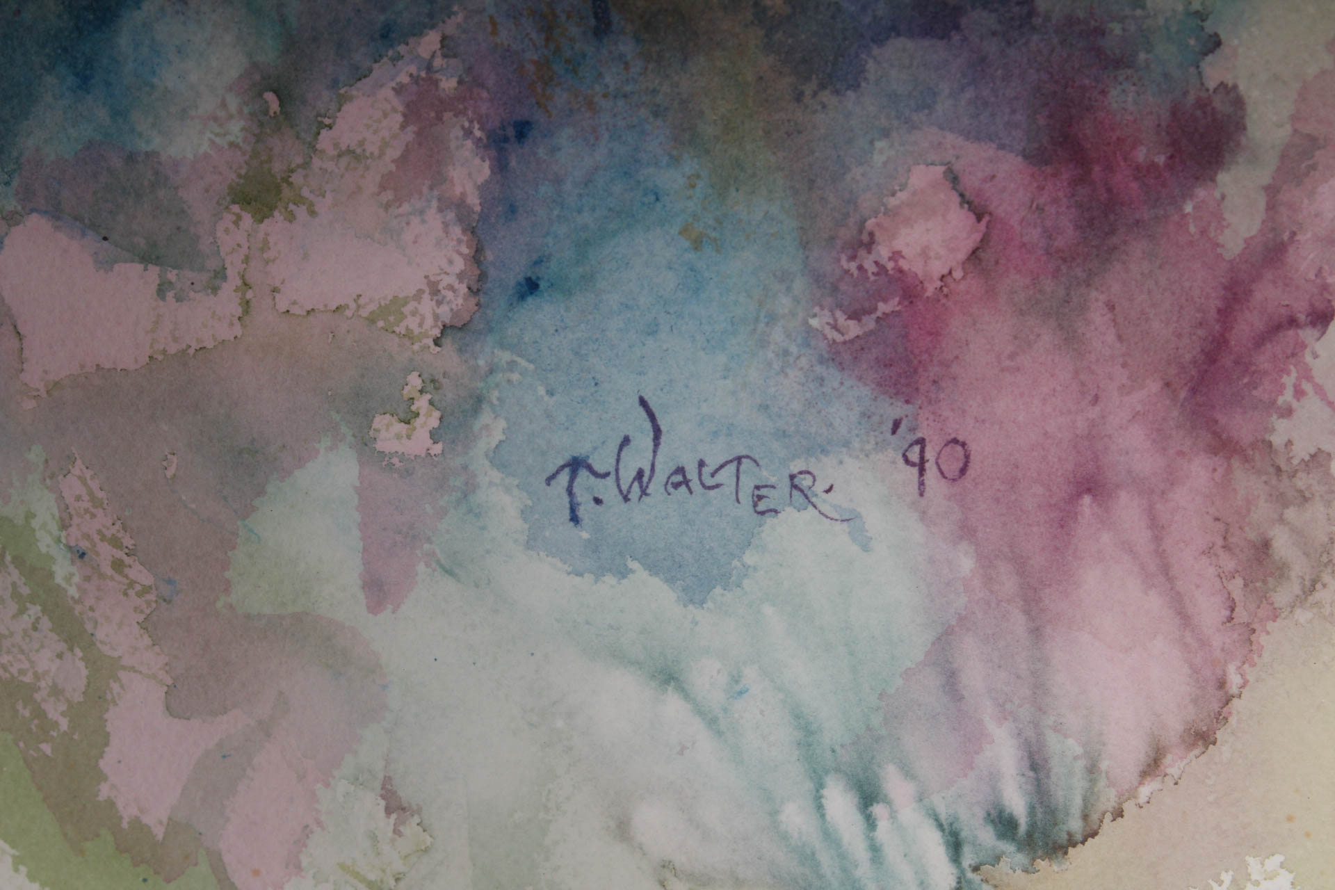 Original Thelma Walter Watercolor "Spiritual Essence"