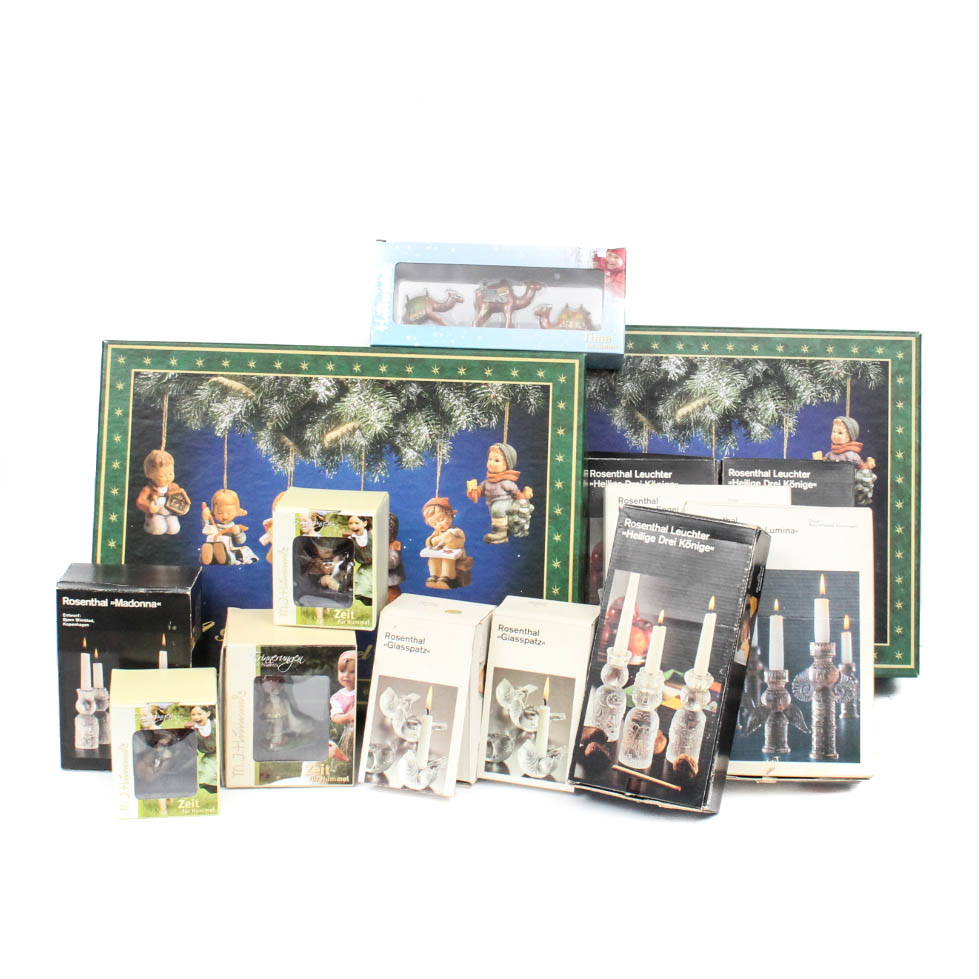 Rosenthal and Hummel Holiday Decor