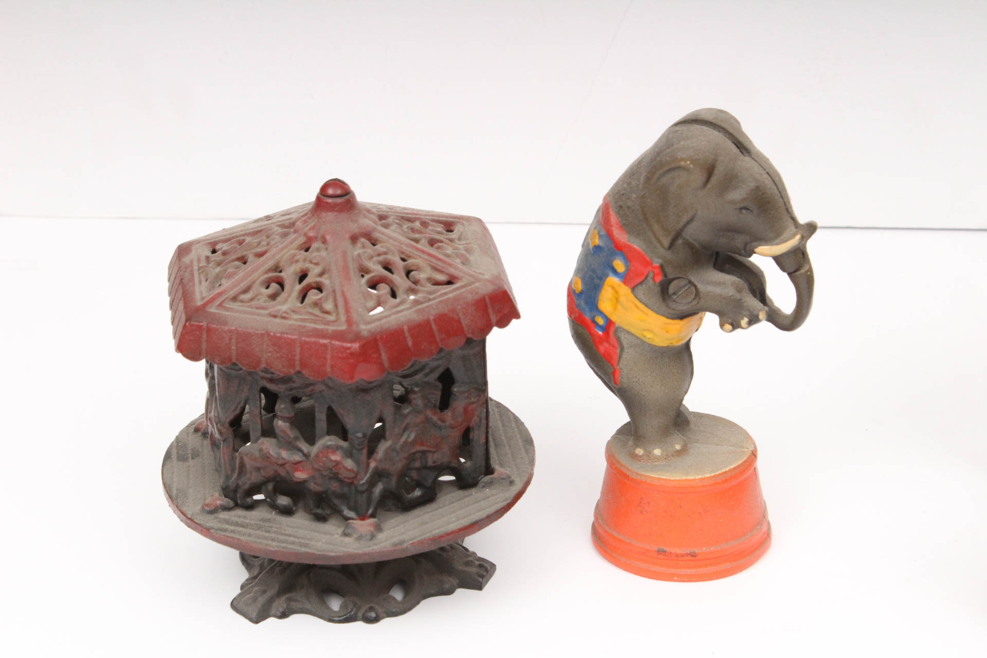 Collection of Vintage Cast Iron Still Banks