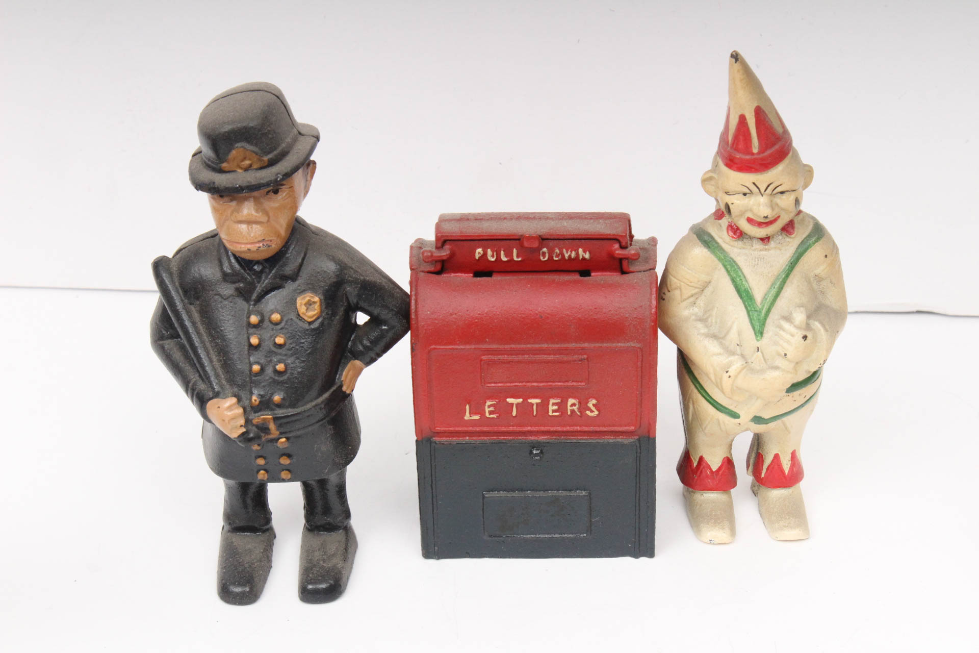 Collection of Vintage Cast Iron Still Banks