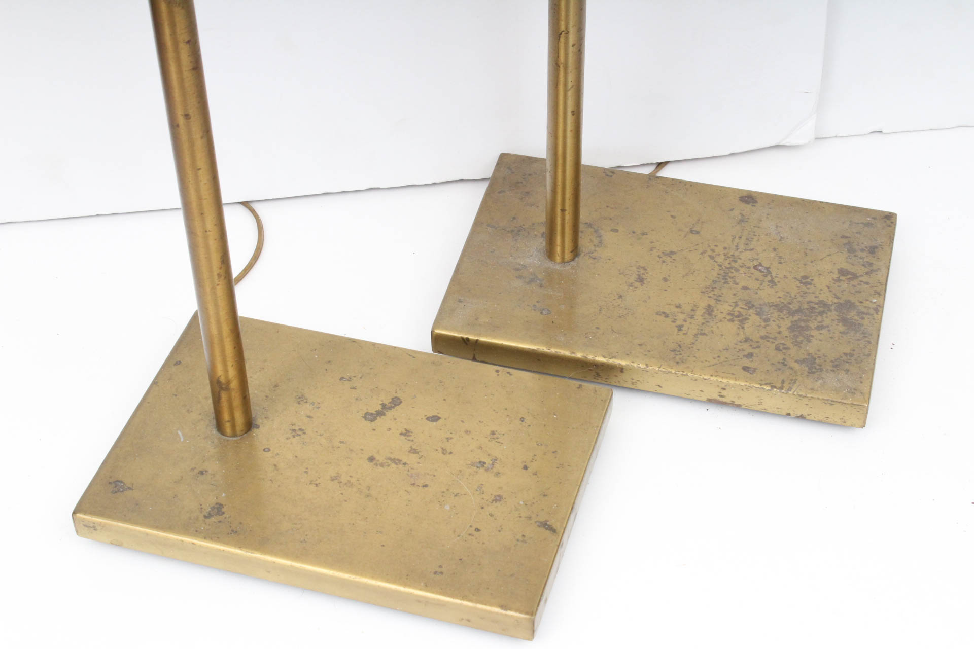 Mid Century Koch and Lowy Brass Lamps