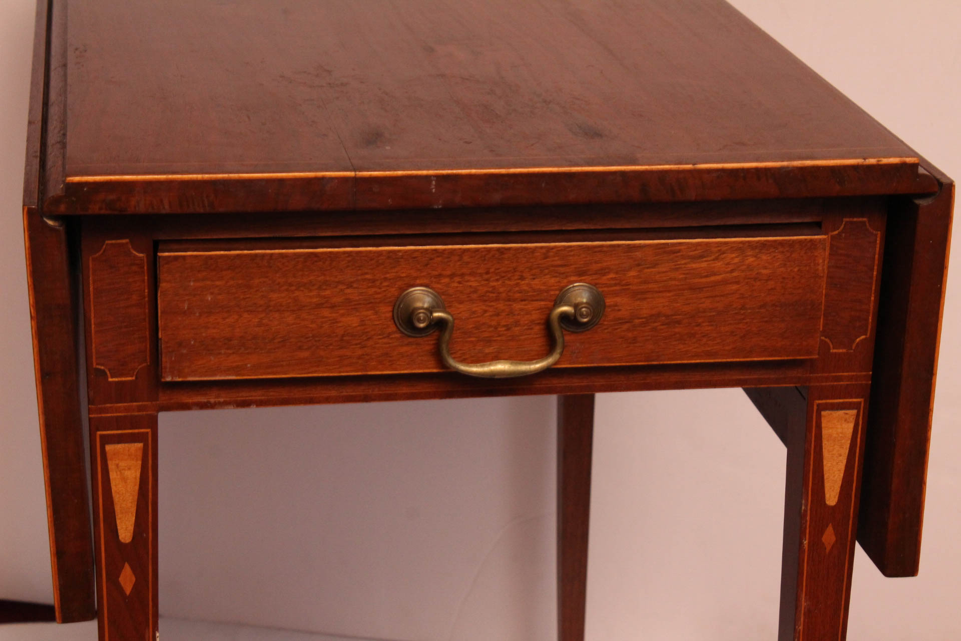 Vintage Mahogany Drop Leaf Side Table