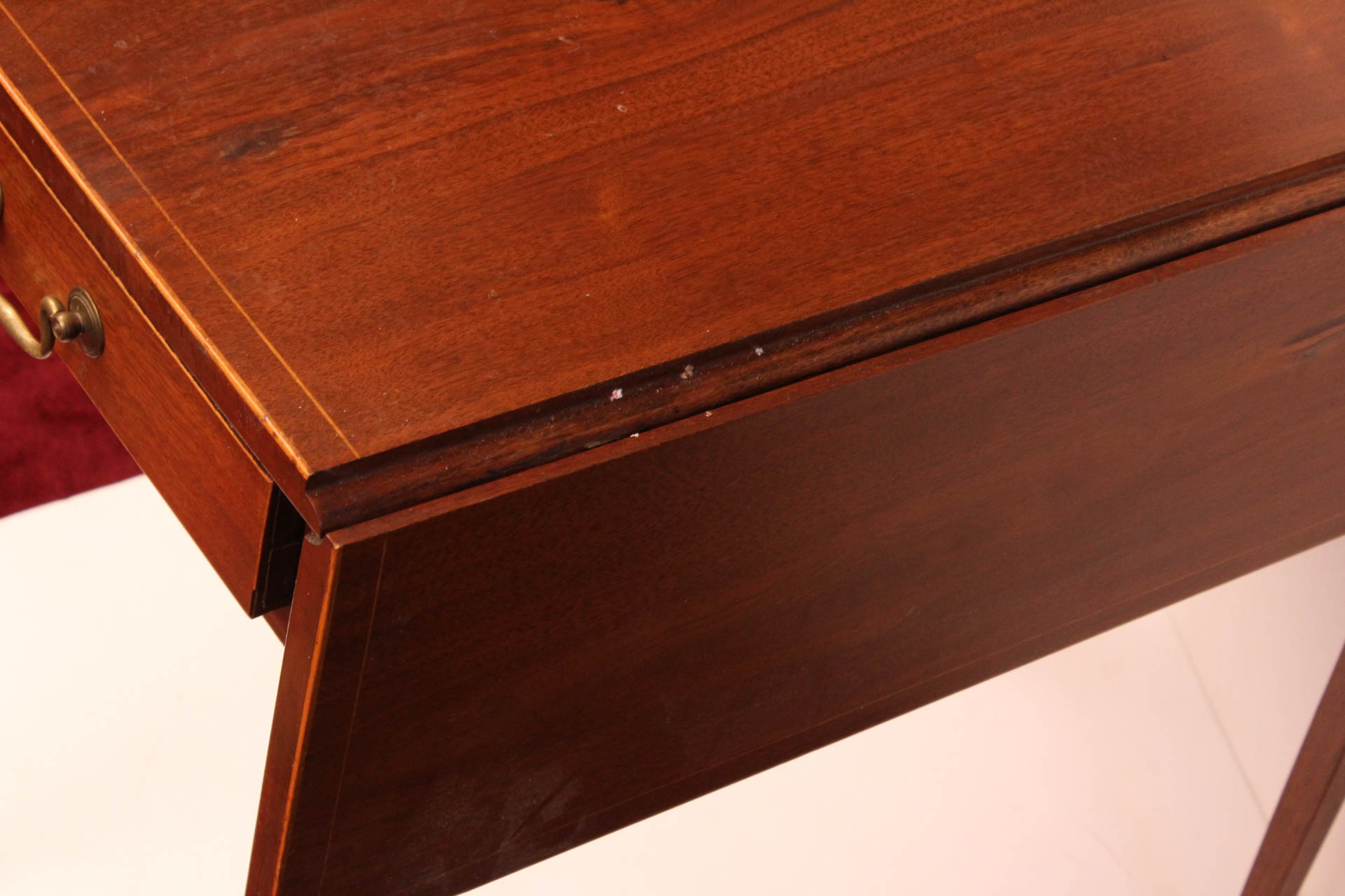 Vintage Mahogany Drop Leaf Side Table