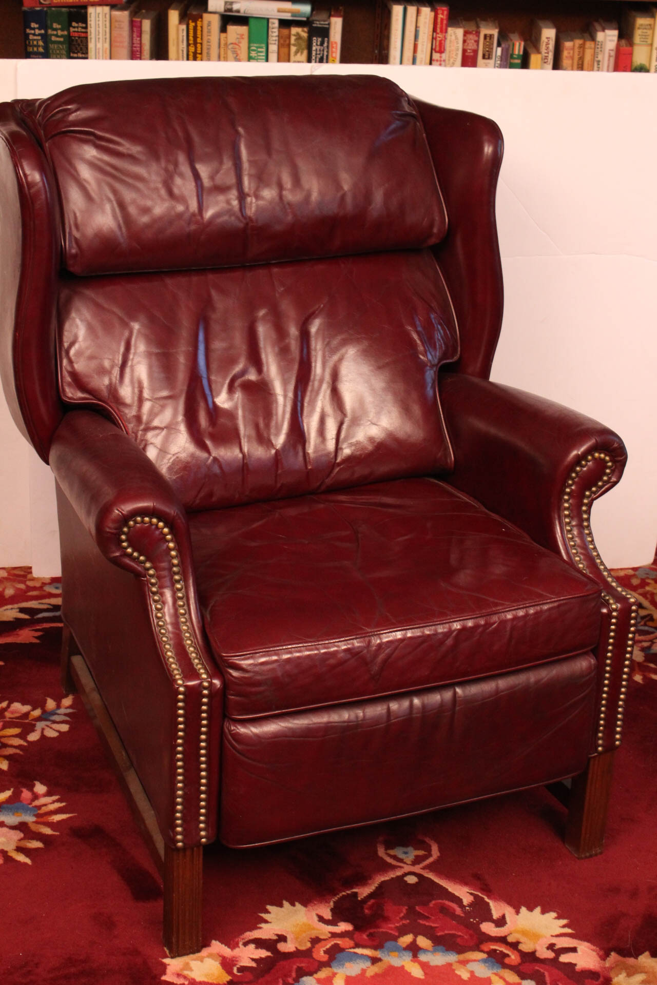 Leather Wingback Recliner