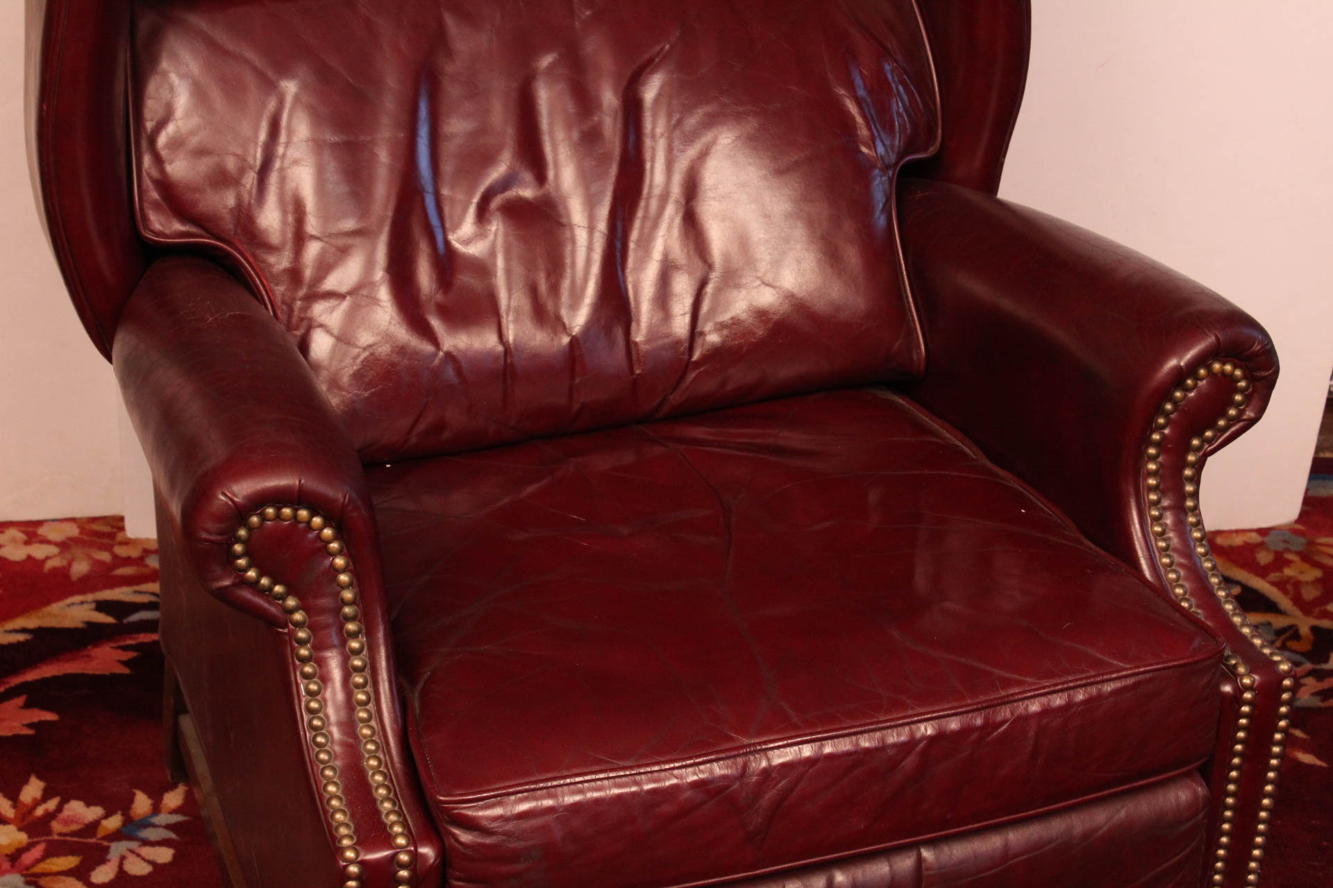 Leather Wingback Recliner