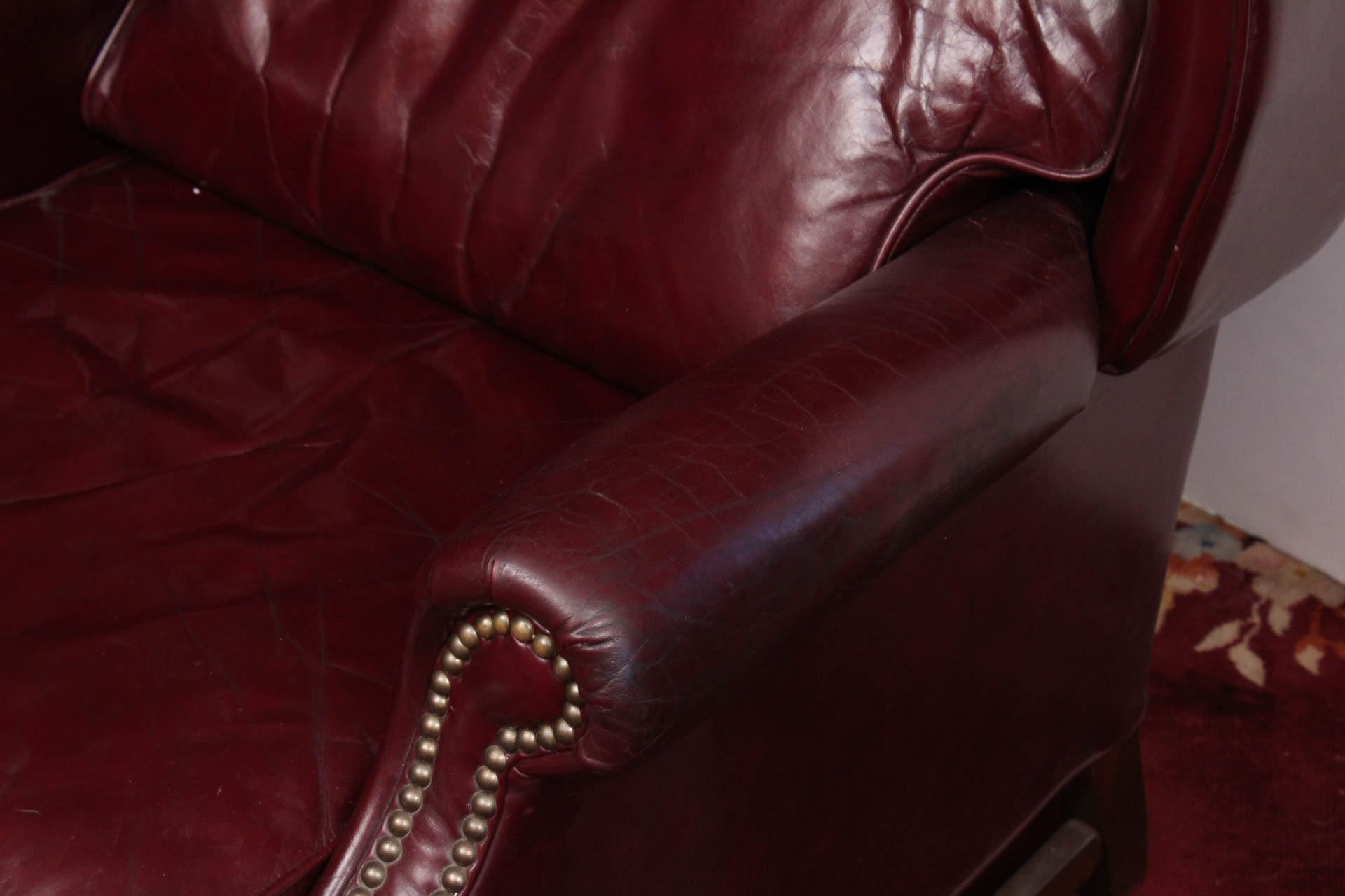 Leather Wingback Recliner