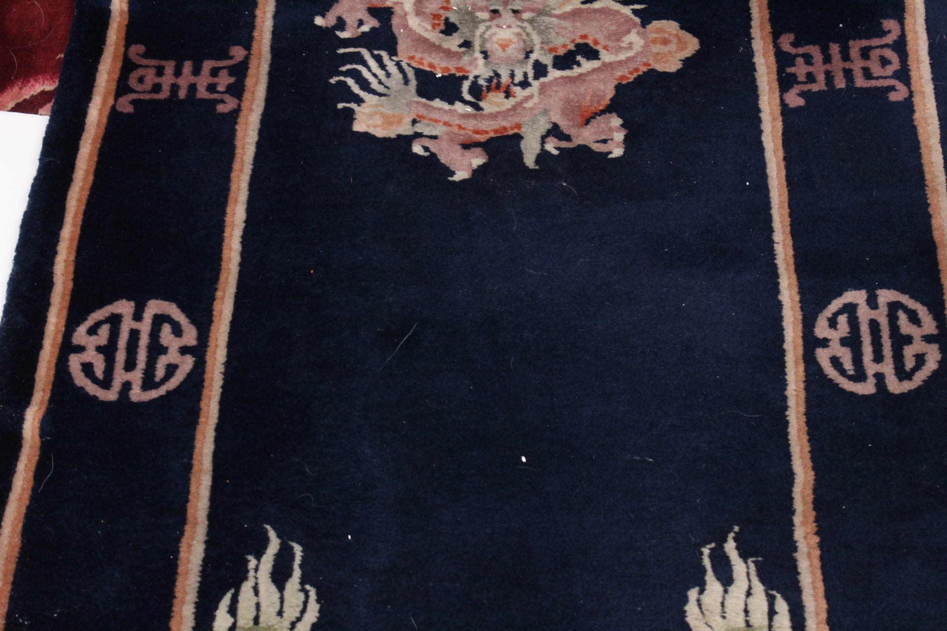 Hand-Knotted Chinese Dragon Carpet Runner