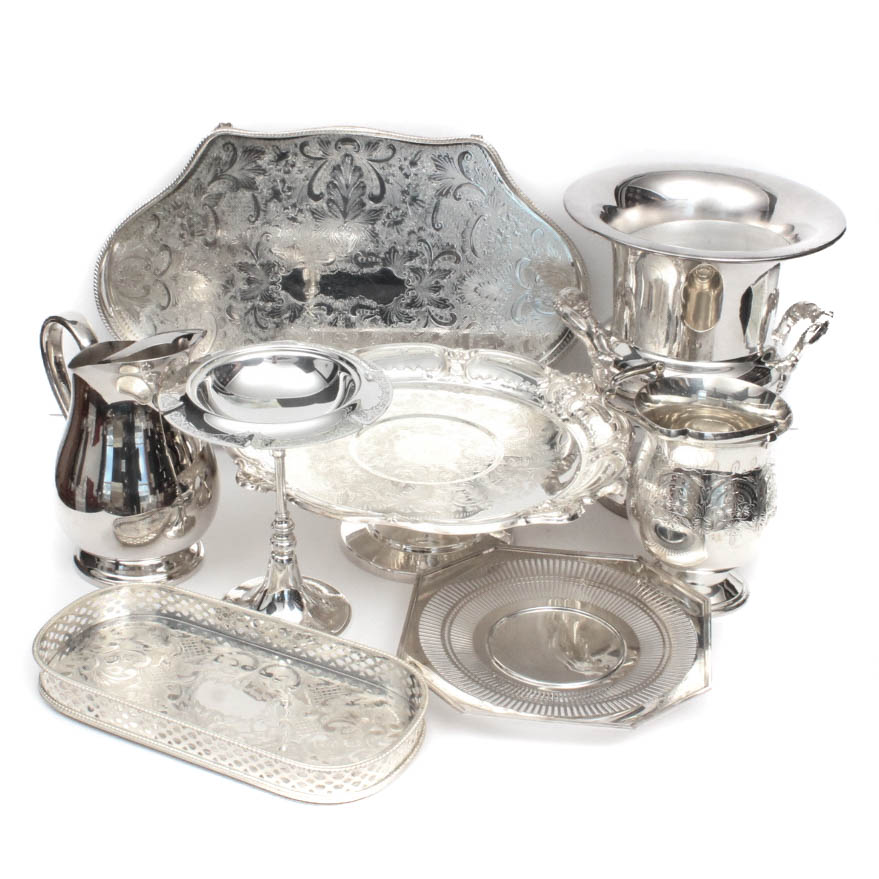Generous Vintage Silver Plate Tableware Collection