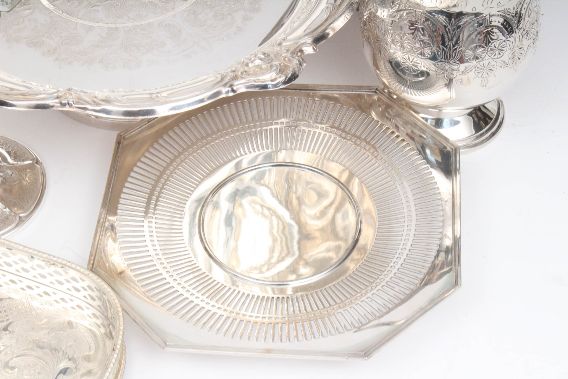 Generous Vintage Silver Plate Tableware Collection
