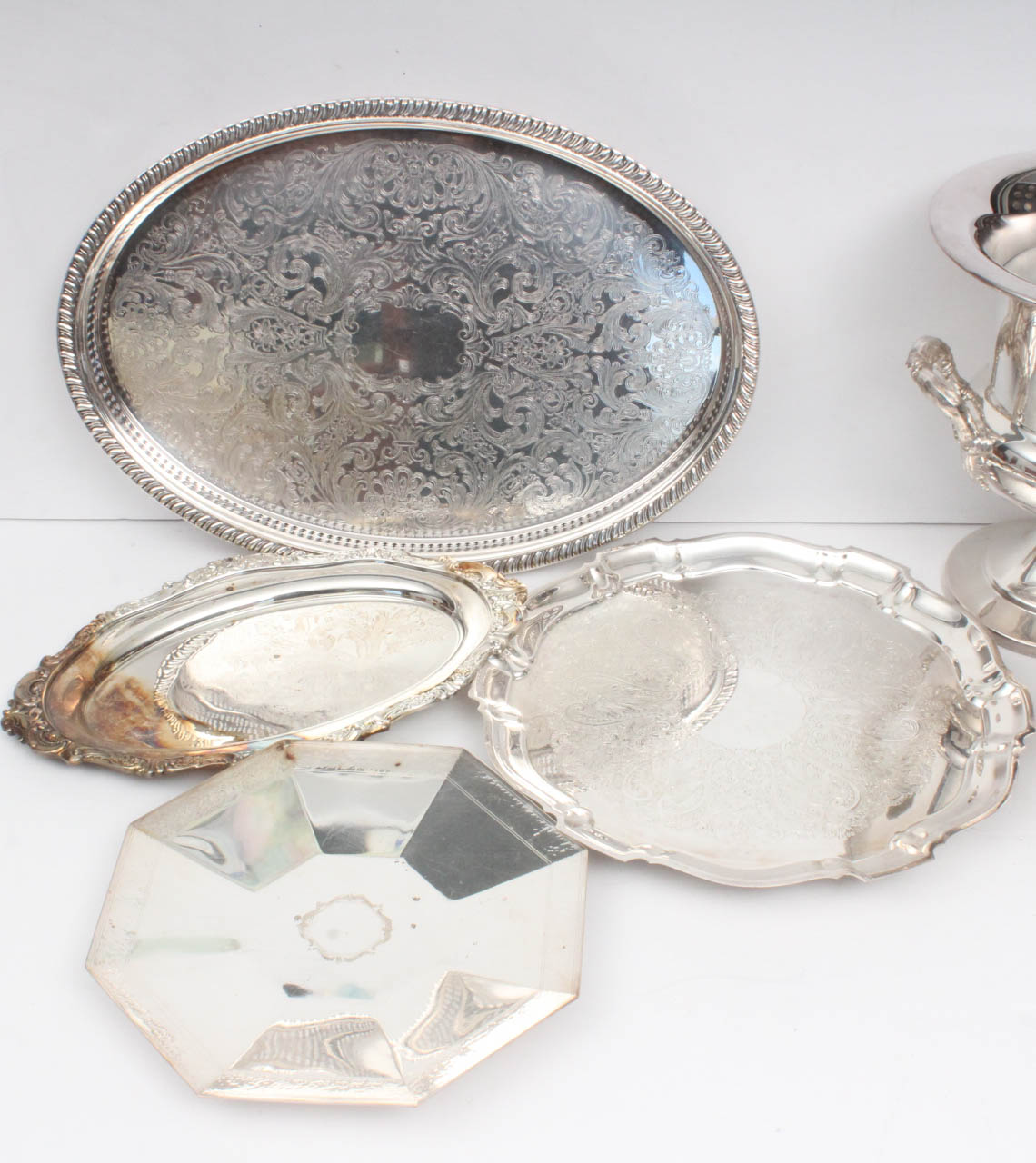 Generous Vintage Silver Plate Tableware Collection