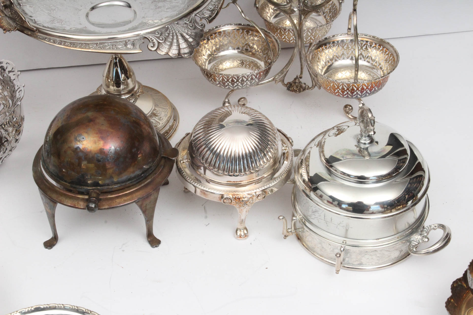Generous Vintage Silver Plate Tableware Collection