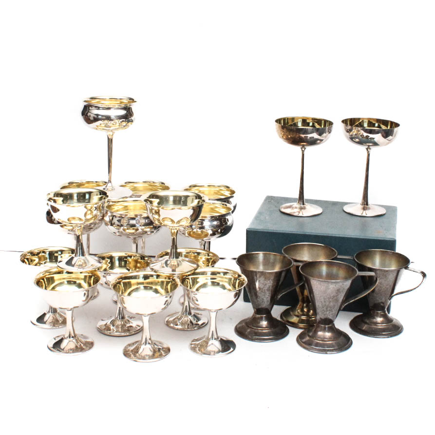 Vintage Sheridan Silver Plate Barware Collection