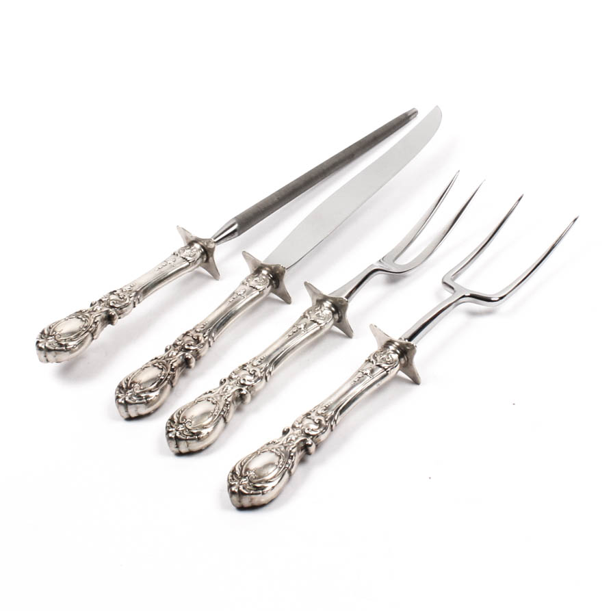 Reed & Barton Sterling Handled Carving Set