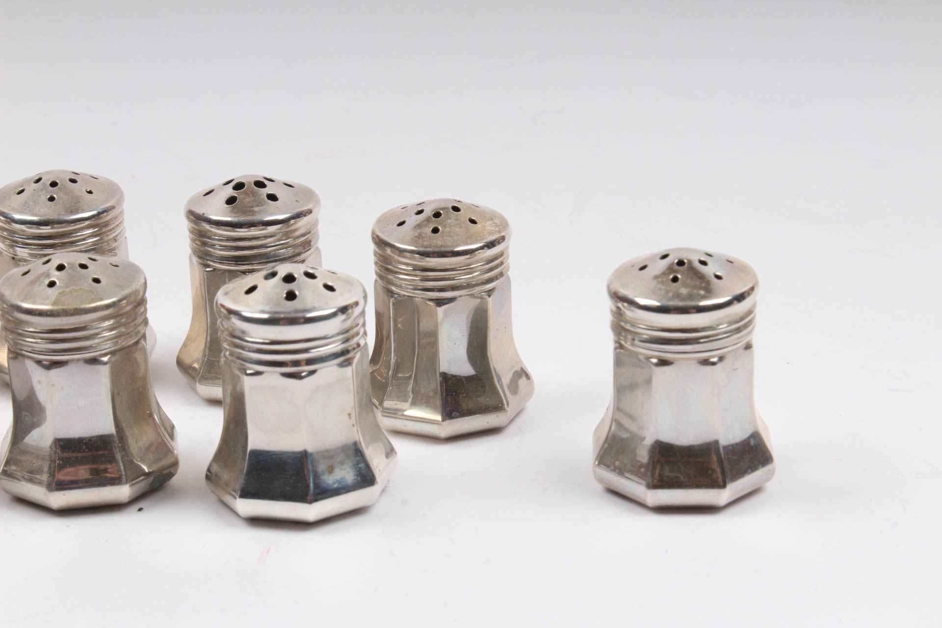 Cartier Sterling Silver Individual Salt and Peppers