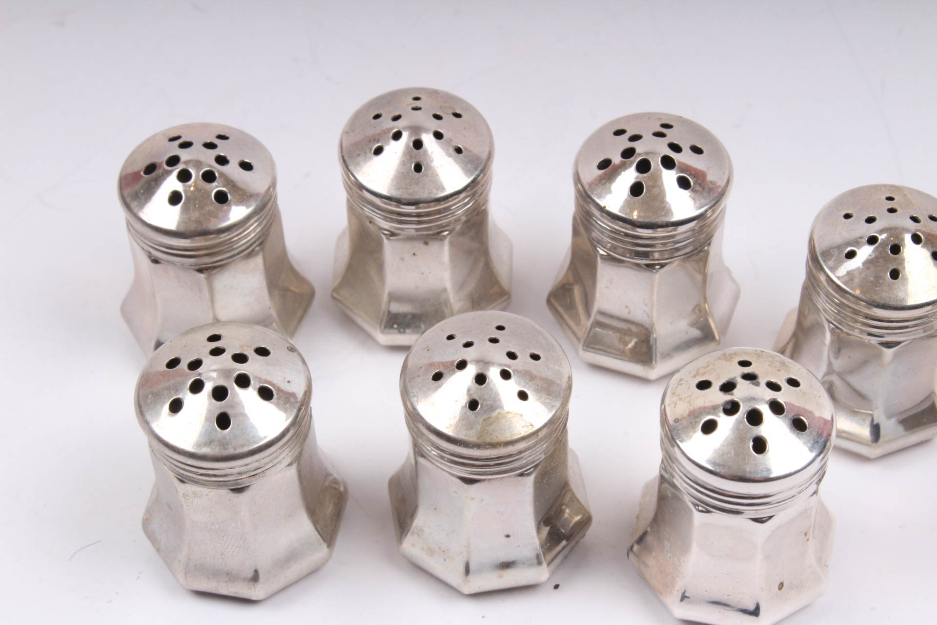 Cartier Sterling Silver Individual Salt and Peppers