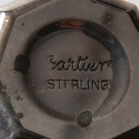 Cartier Sterling Silver Individual Salt and Peppers