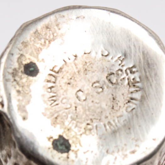 S.C.S. Co. Sterling Silver Individual Salt and Peppers