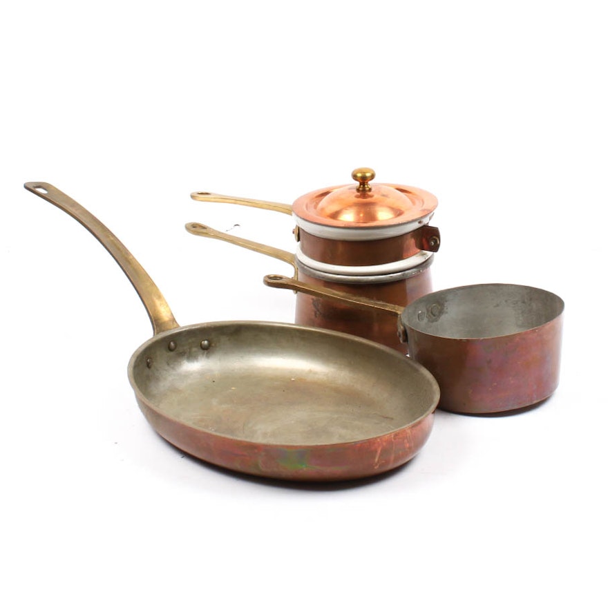 Vintage Copper Cookware Collection