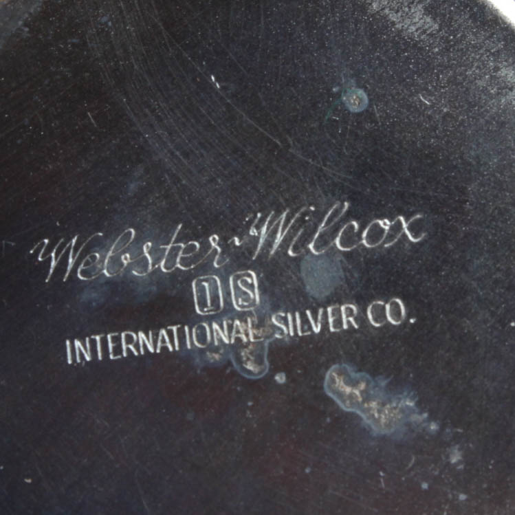 Vintage Webster Wilcox Silver Plate Punch Bowl and Cups