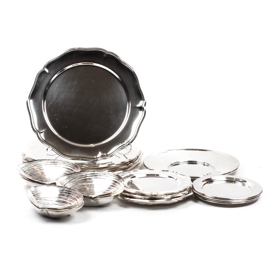 Vintage Silver Plate Dinnerware Collection