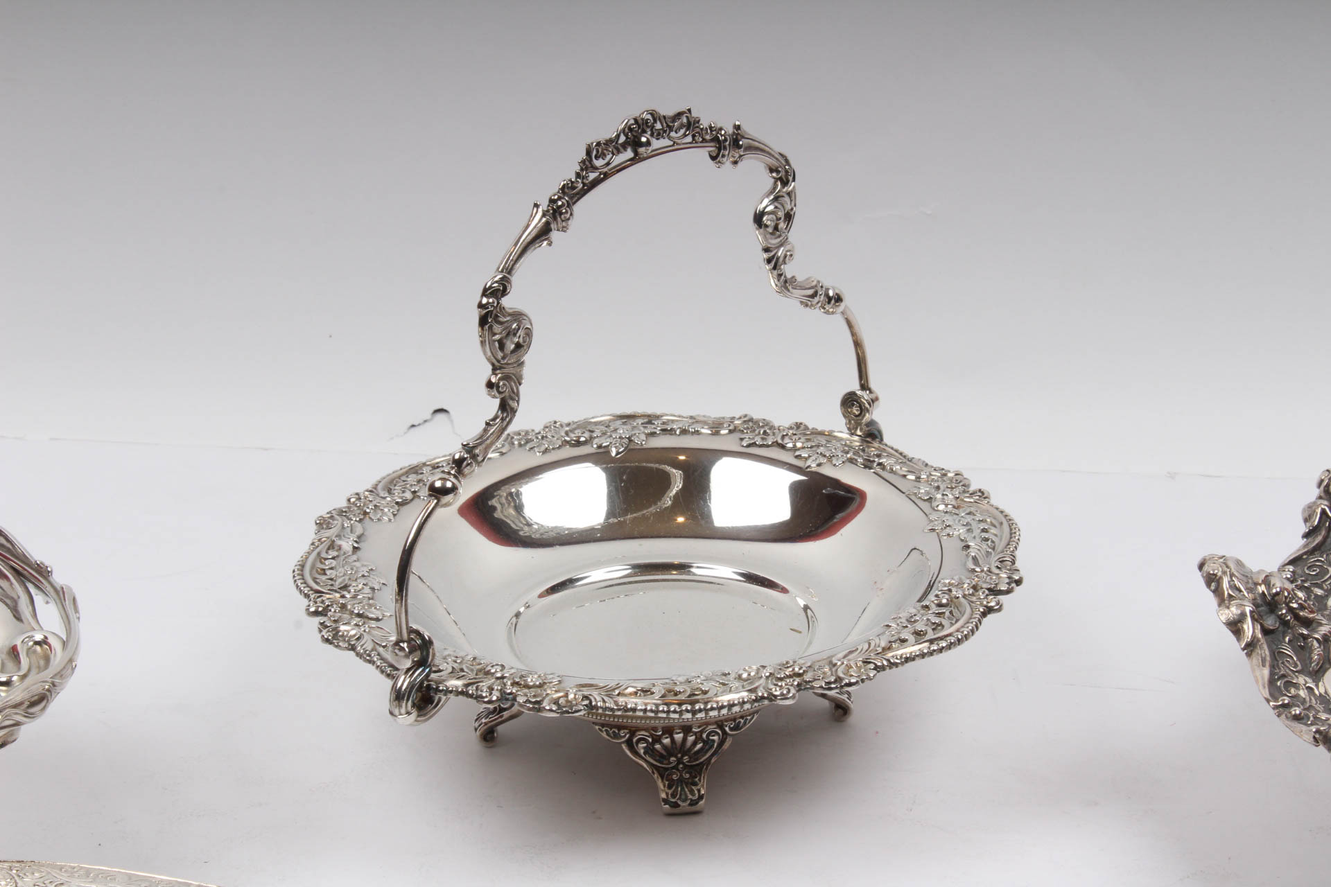 Vintage Silver Plate Bride's Basket Collection