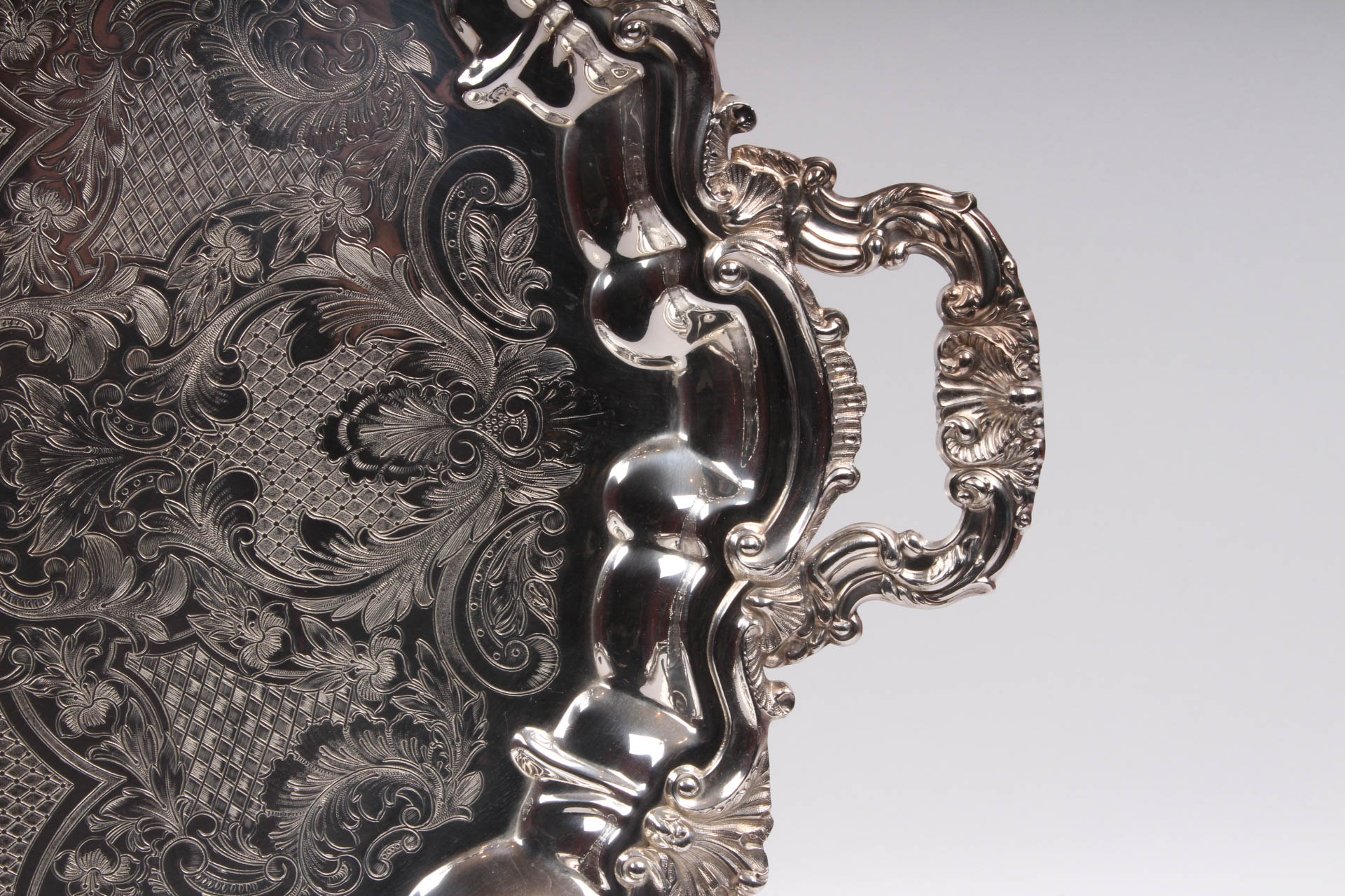 Five Vintage Silver Plate Serving Trays