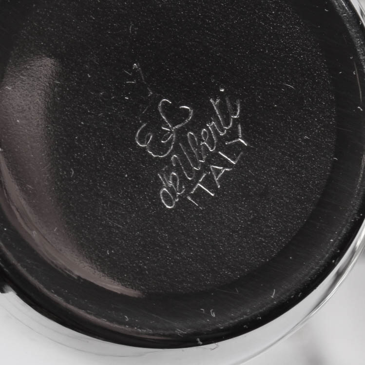 Vintage De Uberti Italian Silver Plate Punch Bowl and Cups