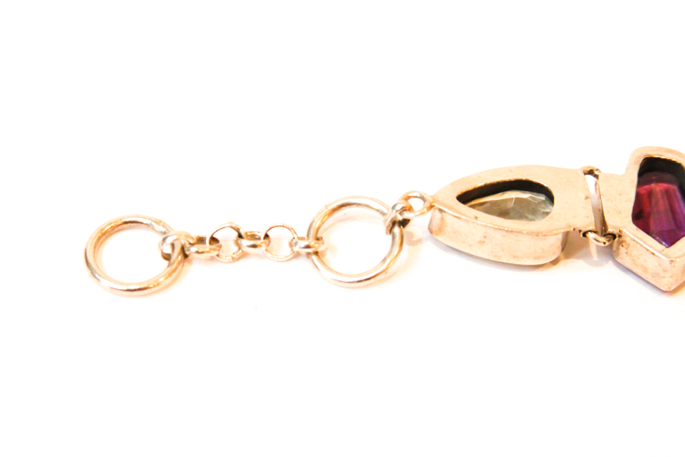 Sterling Silver and Gemstone Bracelet